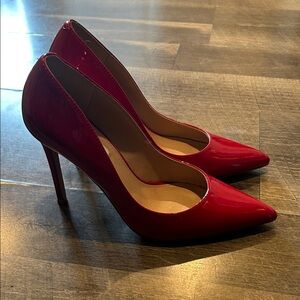 Steve Madden Red Patent Pointed-Toe Stiletto Pumps